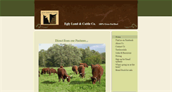 Desktop Screenshot of eglygrassfedbeef.com