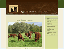Tablet Screenshot of eglygrassfedbeef.com